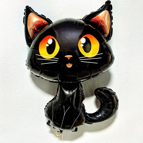 Воздушный шар Фигура (36''/91 см) Котенок, Черный